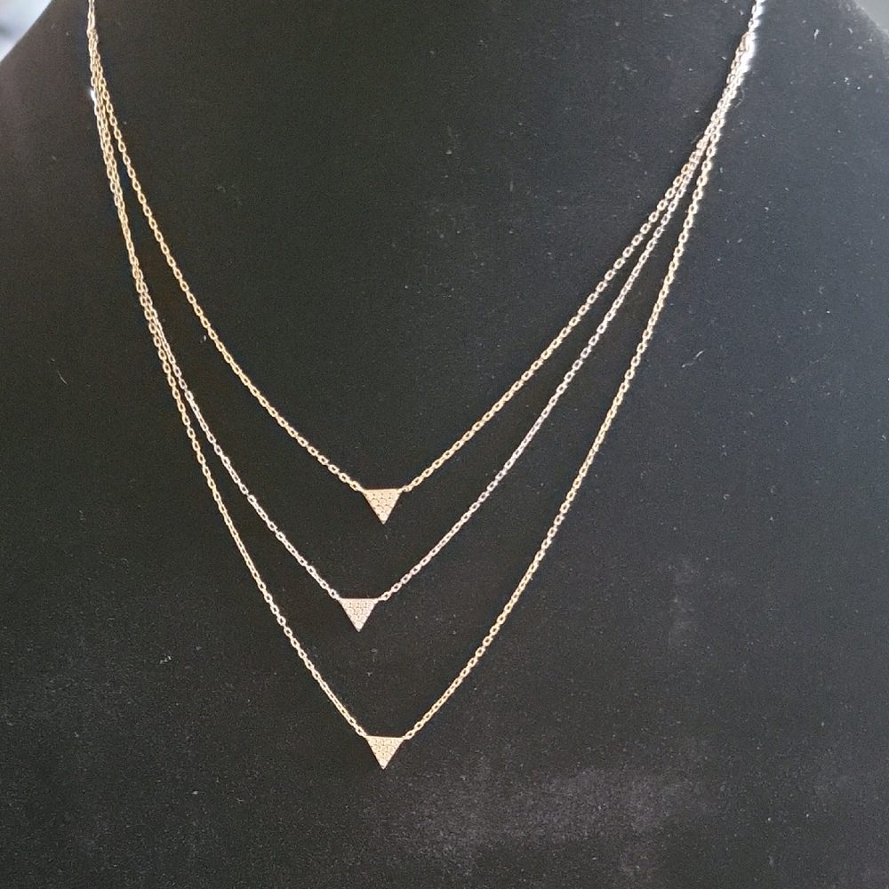 Three Layer Silver 925 Necklace